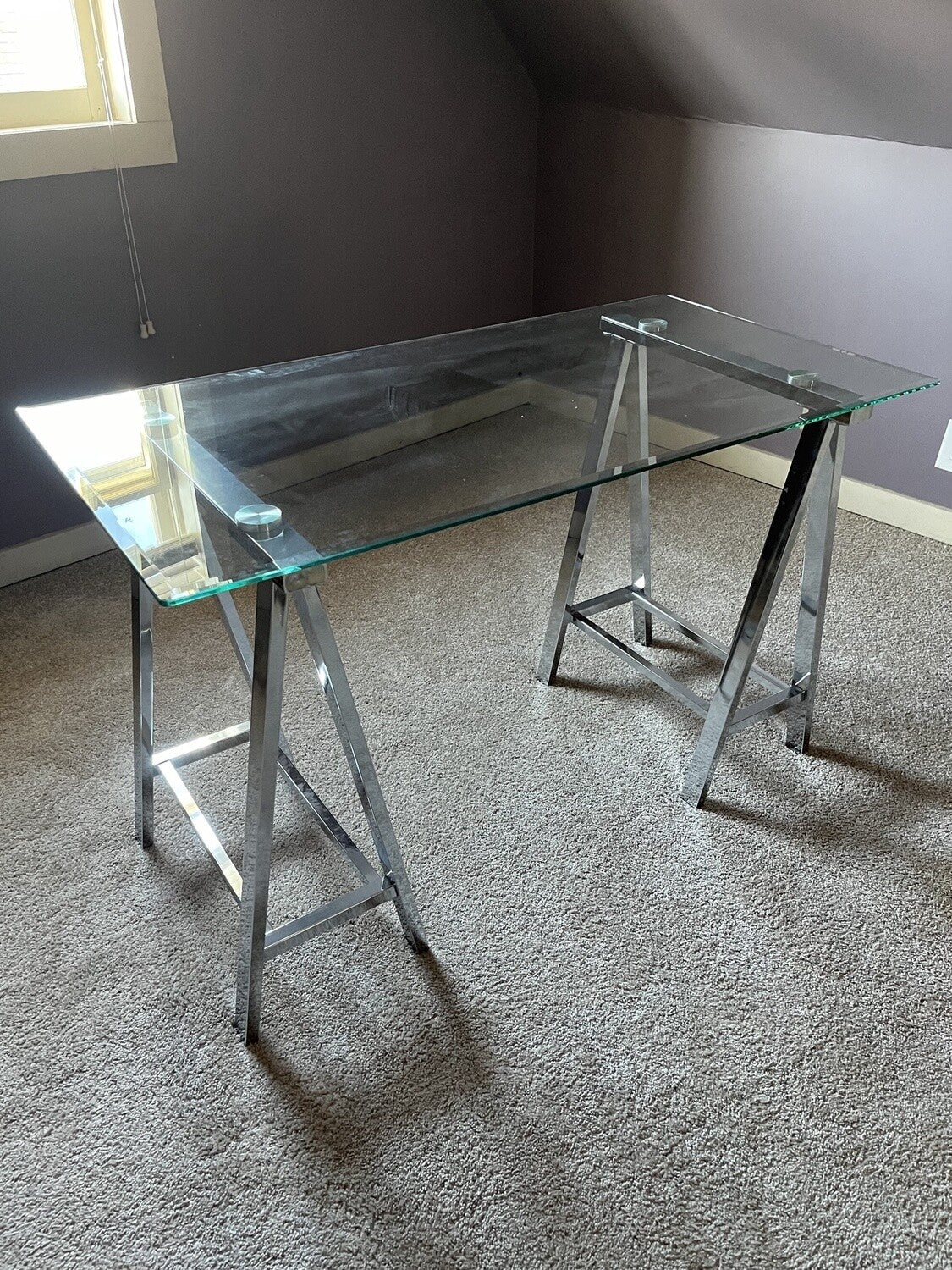 Glass Office Desk- Local Pick Up Only