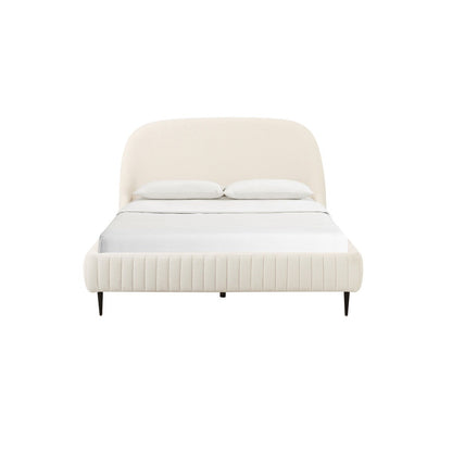 Denise Cream Boucle Bed in Queen