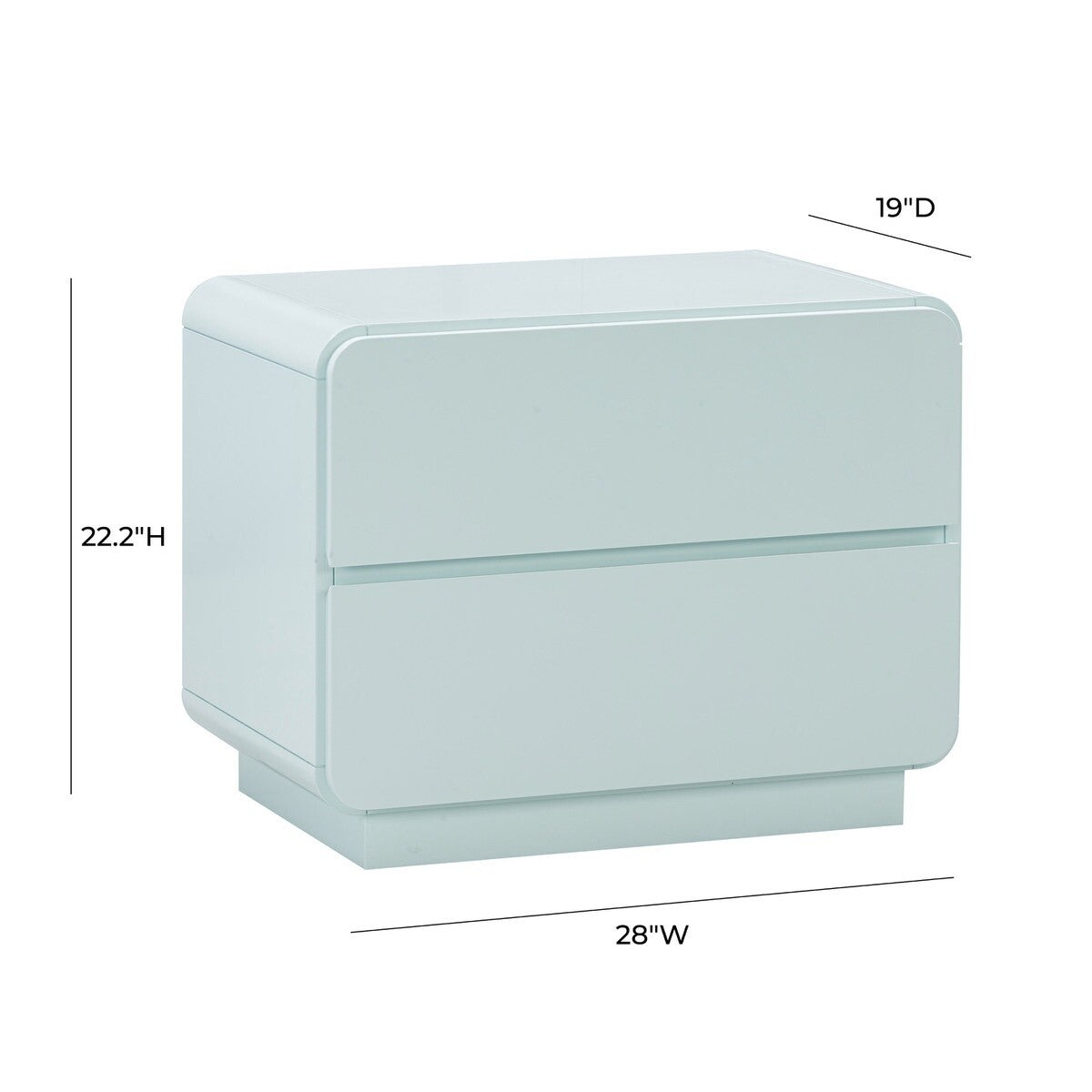 Sagura Blue Nightstand