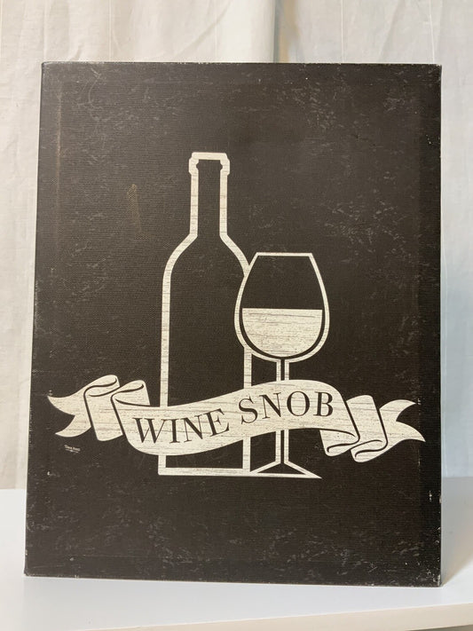 Small Wall Art - Wine Snob-open box