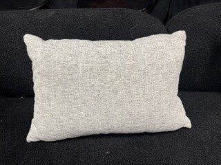 Grey Pillow With Gold Zipper- Open Box