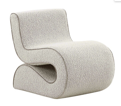 Senna Speckled Grey Boucle Accent Chair