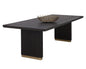 Kalla Dining Table - 96" - Charcoal