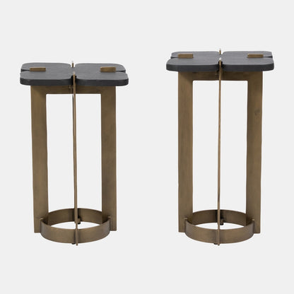 Stone Top Side Tables SET OF 2