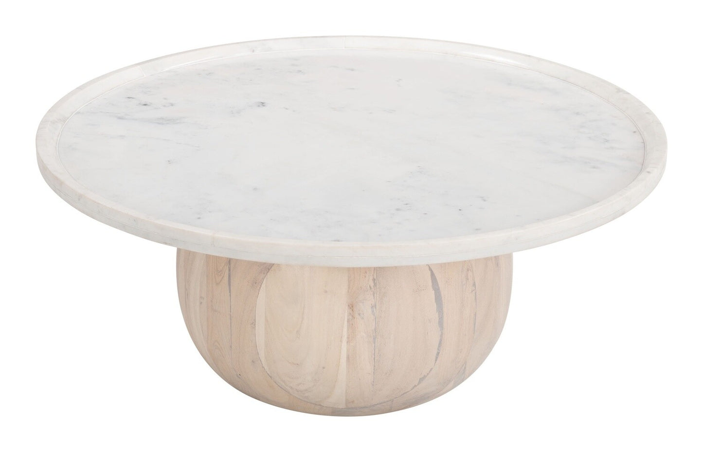 Savona Coffee Table White & Natural-