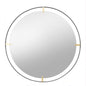 Round Metal Framed Mirror