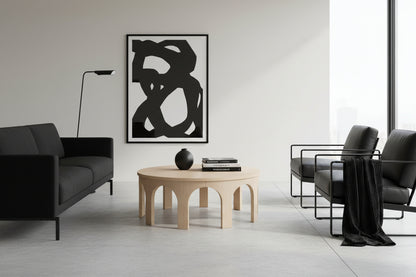 The Riz Solid Wood/Oak Veneer Coffee Table