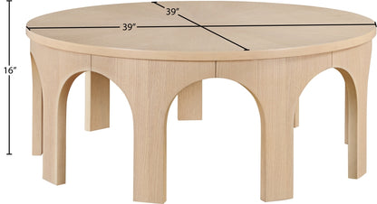 The Riz Solid Wood/Oak Veneer Coffee Table