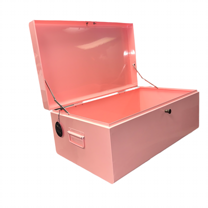 Pink Metal Storage Bin- Local Pick Up Only