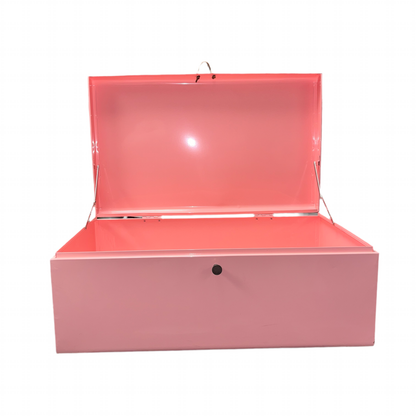 Pink Metal Storage Bin- Local Pick Up Only