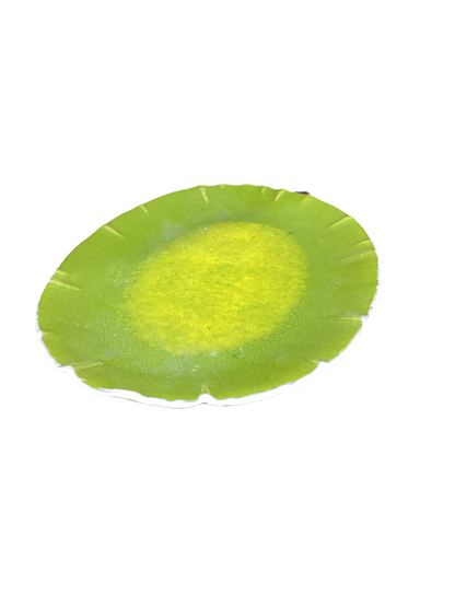 Green ceramic plate-OPEN BOX