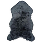 Faux Fur Dark Blue Accent Rug- Open Box