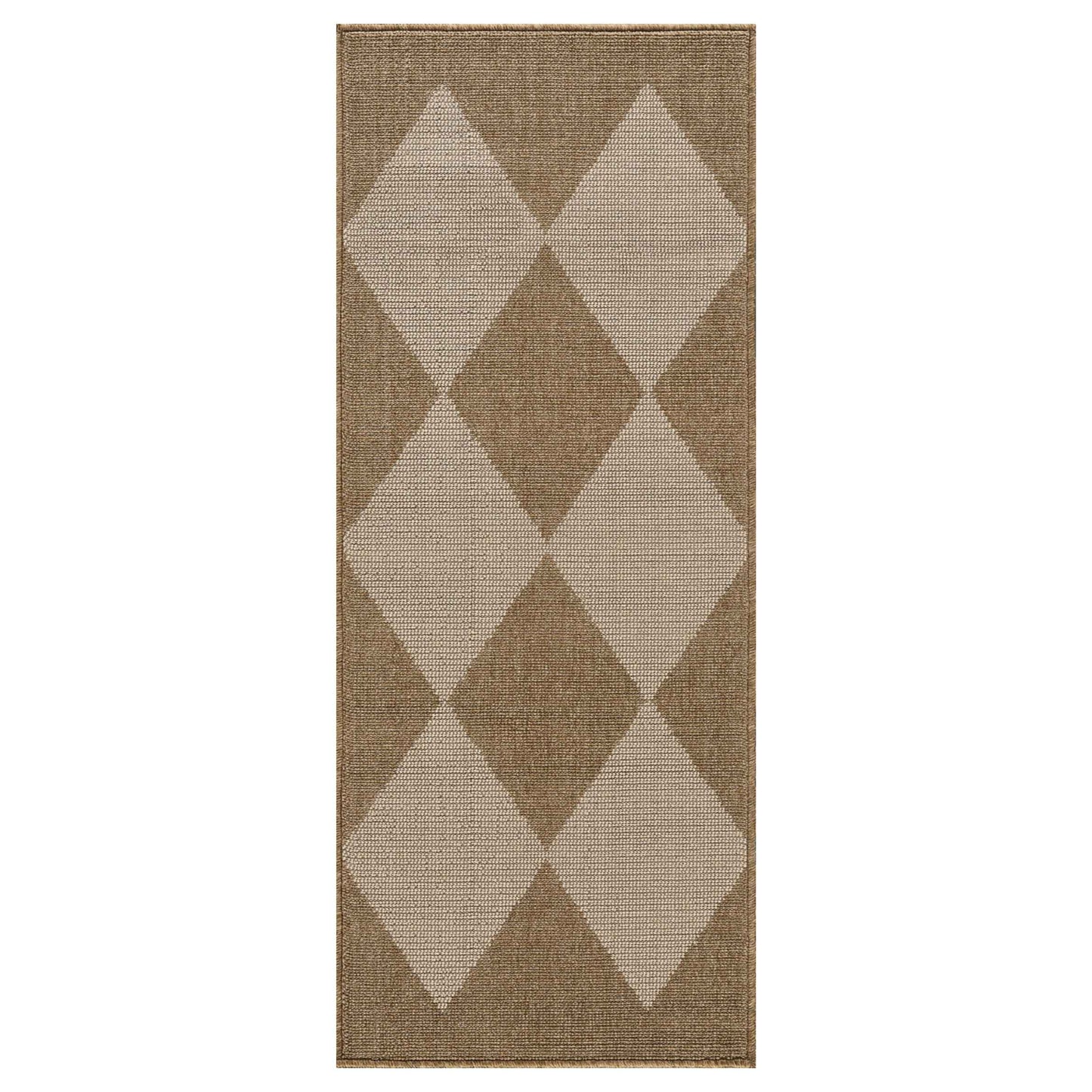 Natural Diamond Runner Rug- 3' x 6'
