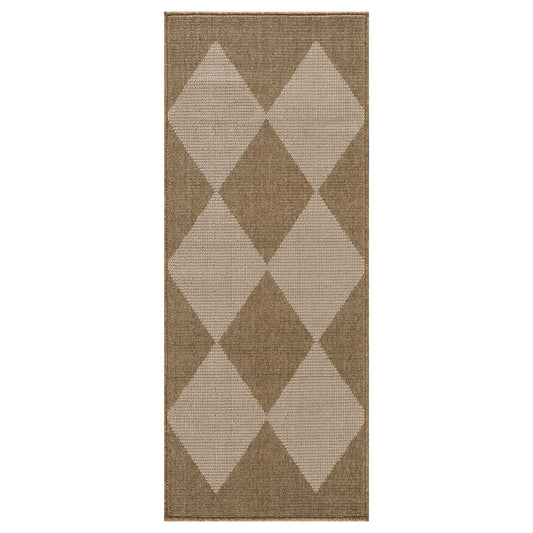 Natural Diamond Runner Rug- 3' x 6'