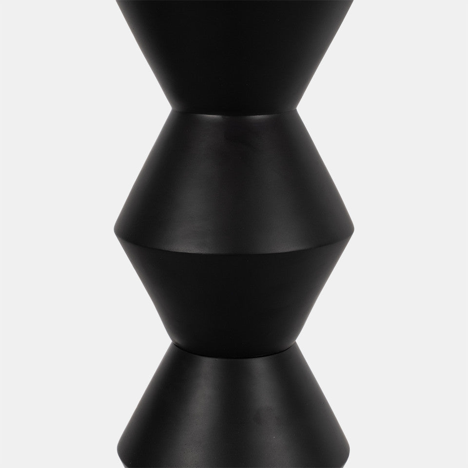 69" STACKED TOTEM LAMP, BLACK