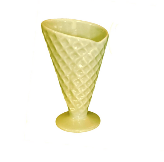 Ceramic Waffle Cone-Yellow