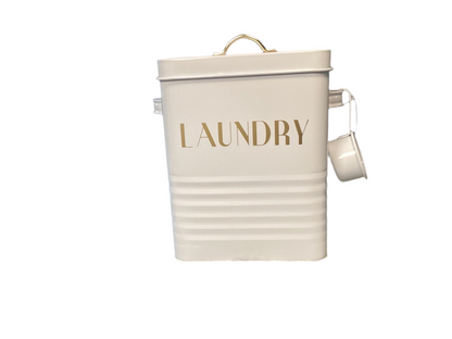 Laundry Tin with Cup- Open Box