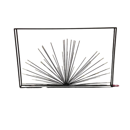 32”x20” Metal Wall Art  Black & Gold