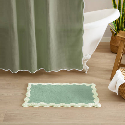 Sage Wave Bath Mat- 16"x24"