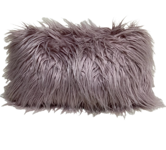Faux Fur Lavender Pillow