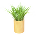 Faux Succulent in Wood Planter