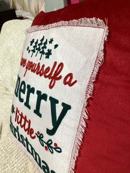 Merry Christmas decorative pillow