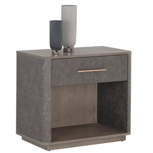 Altman Oak Wood Nightstand