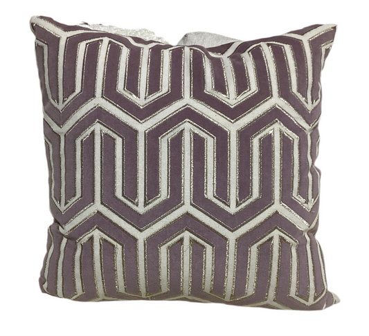 Light Purple & Gold Decorative Pillow-OPEN BOX