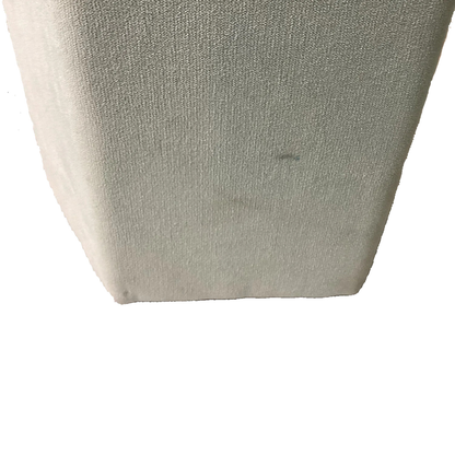 Light Blue Polyester Hexagon Ottoman