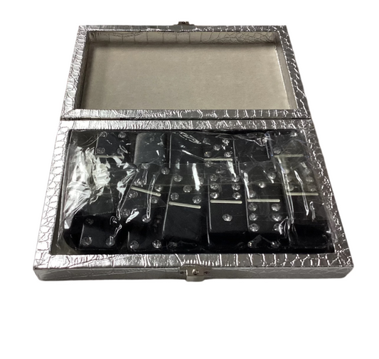 Domino Set in Silver Carrying Case