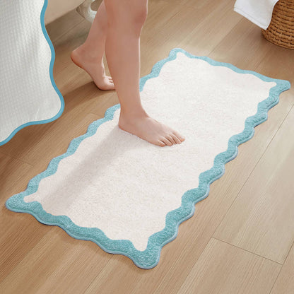 Wave Bath Mat (Sky Blue)-16"x24"