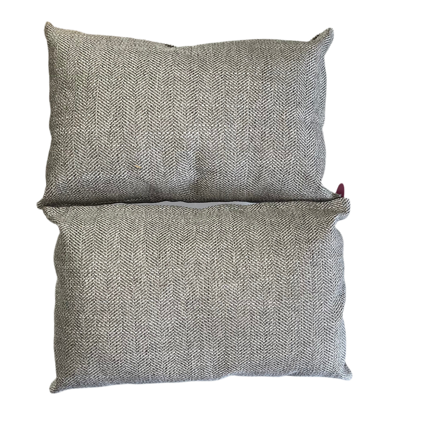 Linen Tweed Lumbar Pillow Set of 2-OPEN BOX