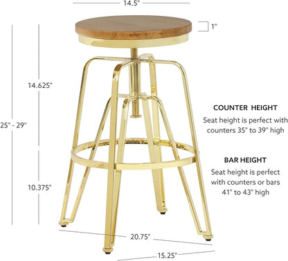 Gold Metal Barstool