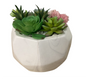 White Marble Faux Planter-OPEN BOX