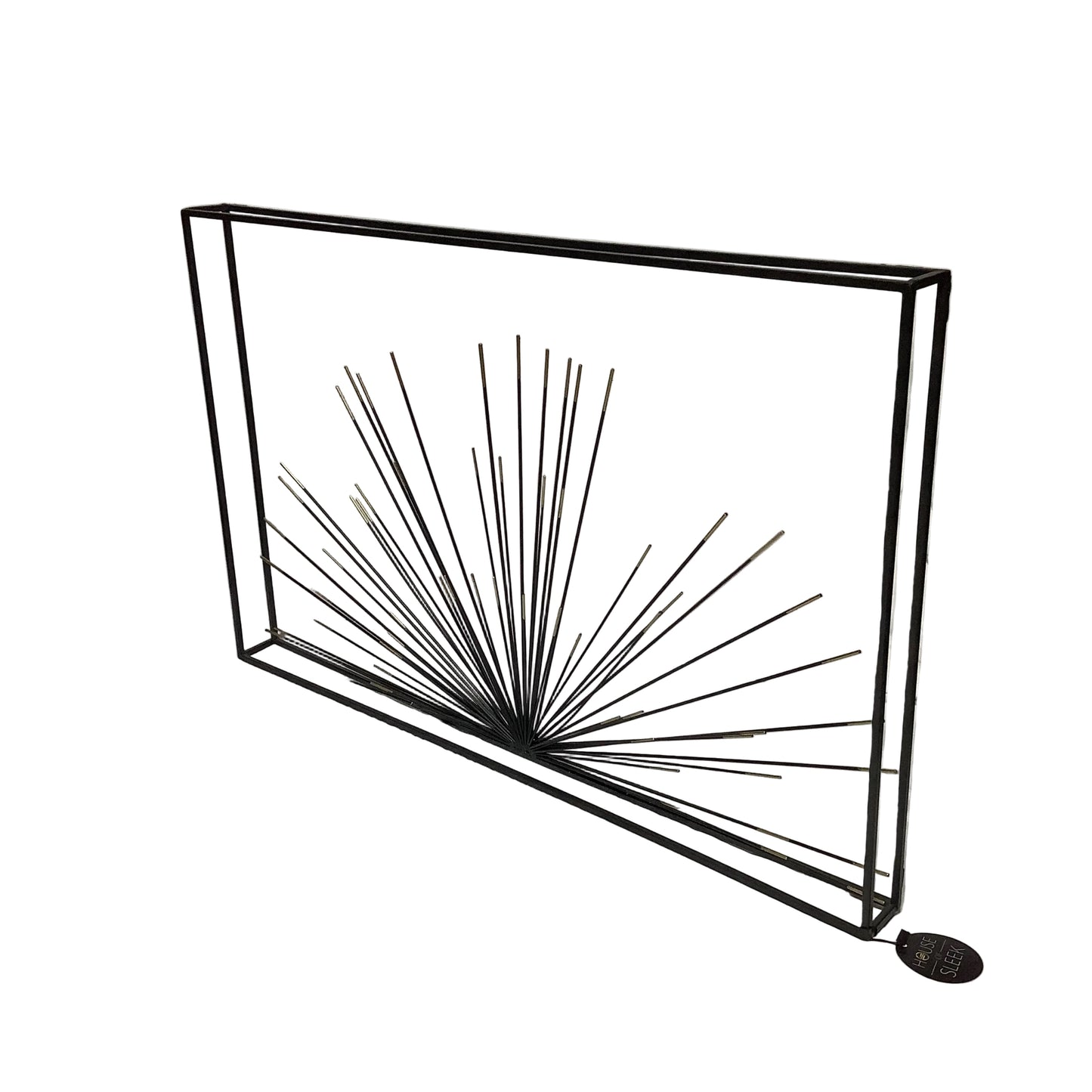 32”x20” Metal Wall Art  Black & Gold