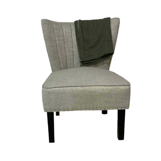 Gray wingback chair - Local Pick Up Only