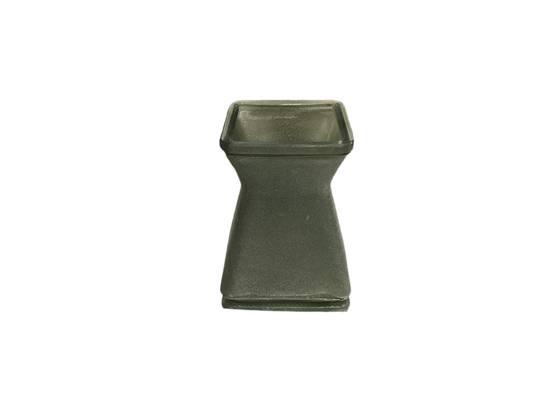 Green glazed candle holder -5009