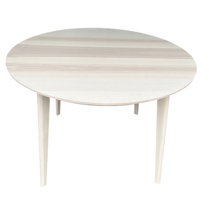 Light Tan Round Wood Table