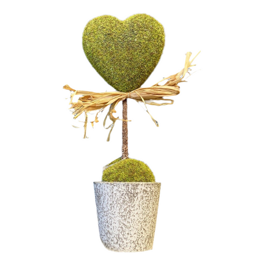 Heart Shaped Faux Plant