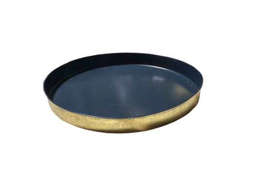 Blue and Gold Serving Tray