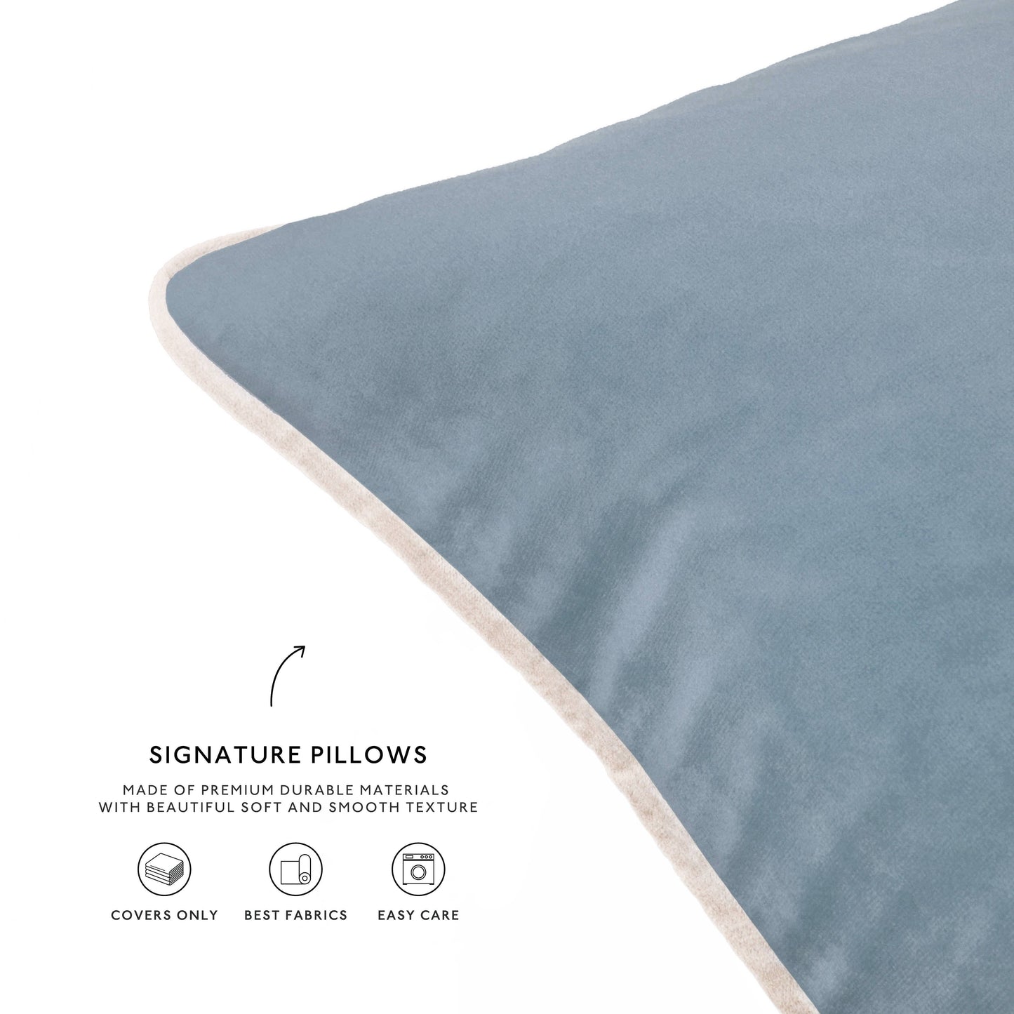 Modern Velvet Color Block Pillow - 12"x20"