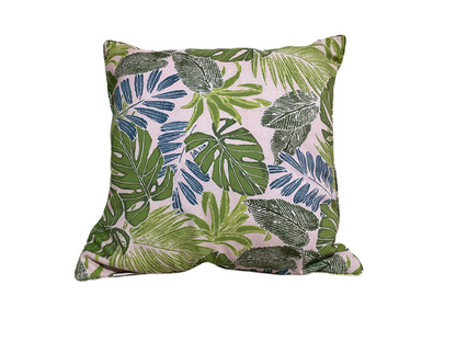 Floral leaf decorative pillow 18”x18” -open box-