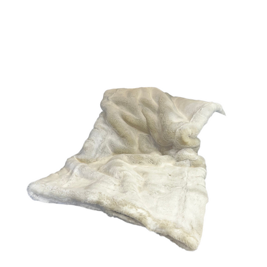 Pearl Faux Throw W/Brown Lining