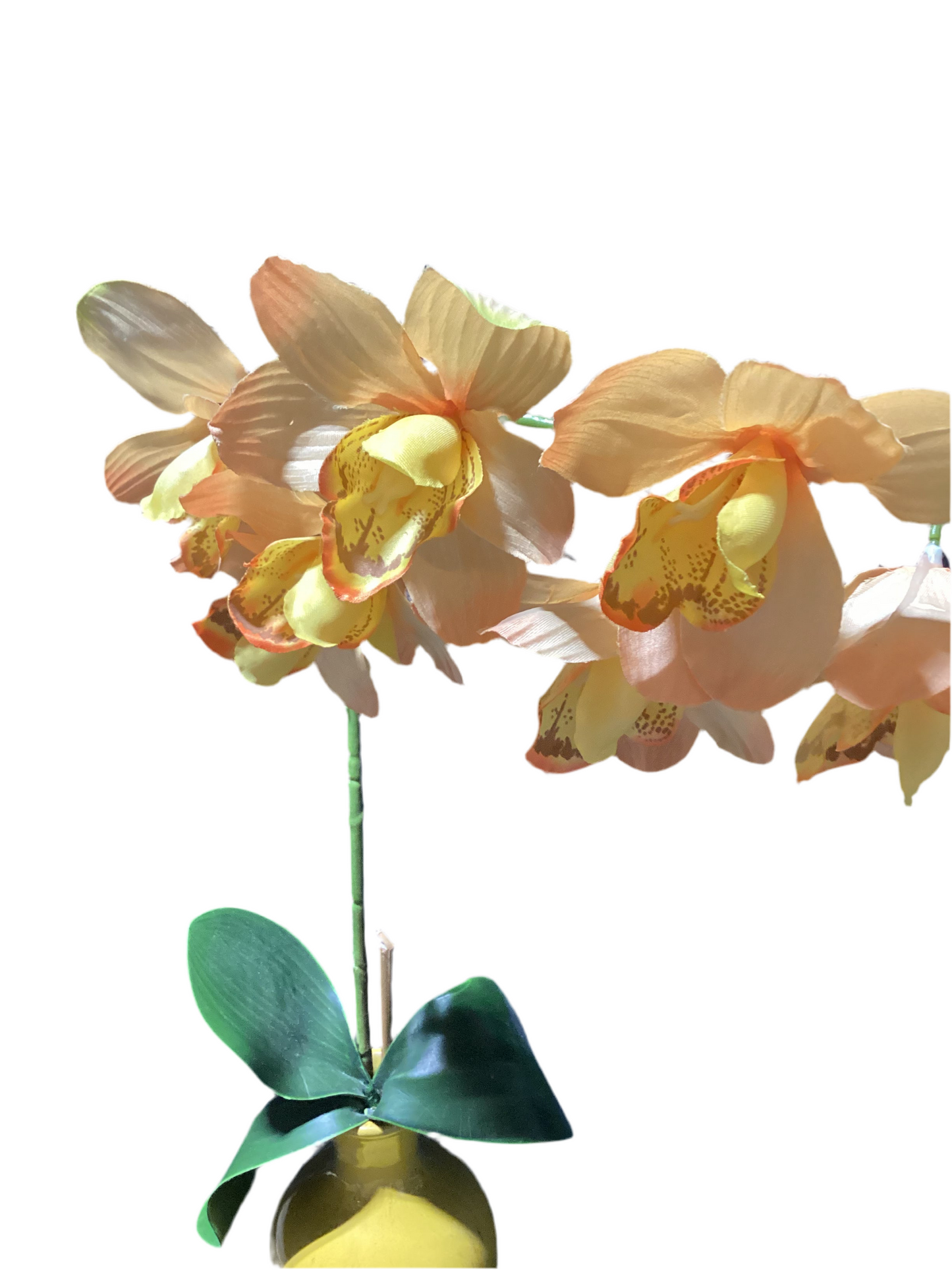 Faux Orchid Flower Plant