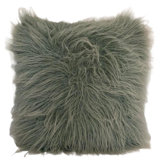 Faux Mongolian Lamb Pillows (set of 2)
