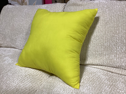 Neon yellow 16”x16” pillow