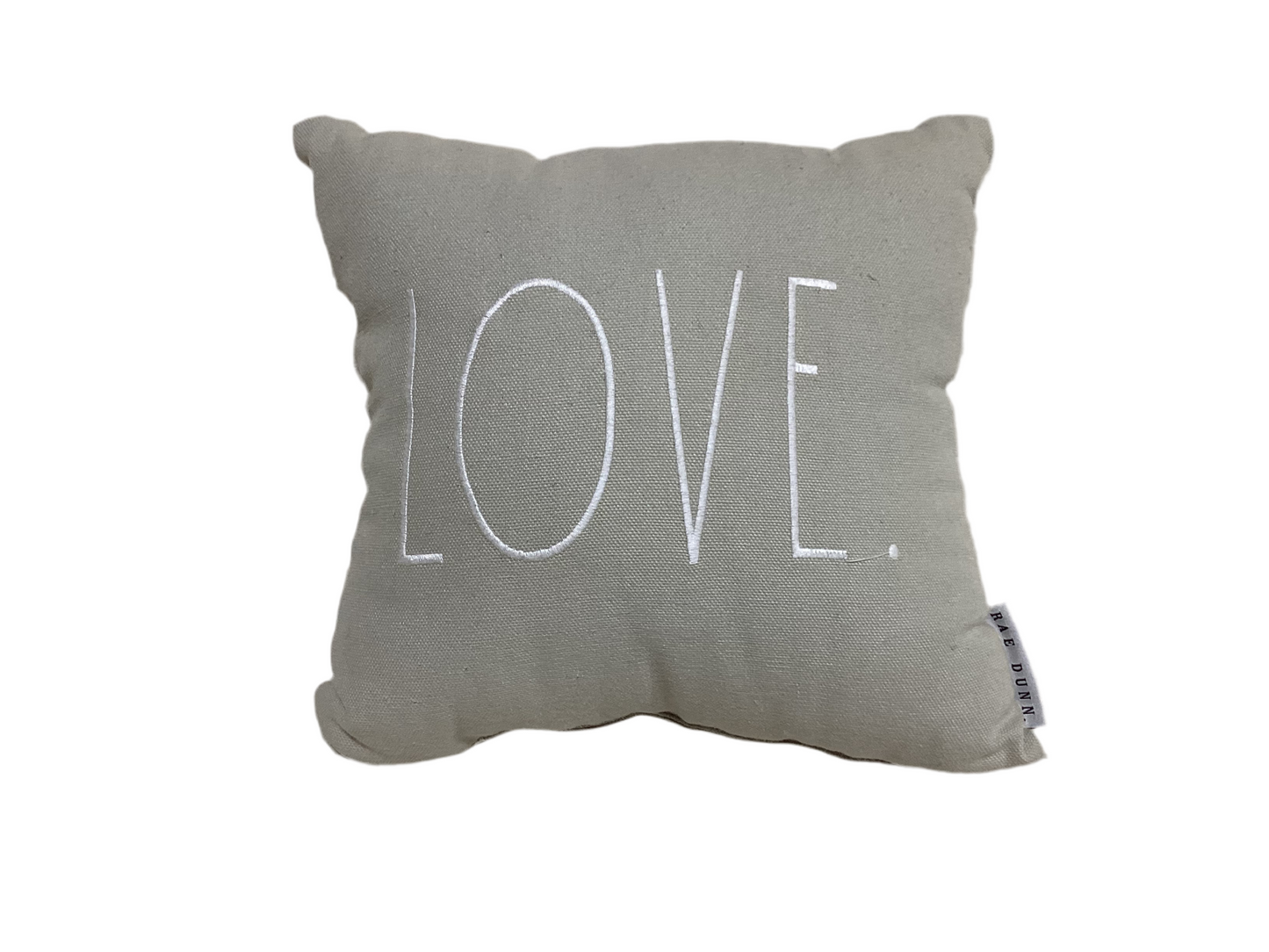 Grey “Love” pillow -open box-