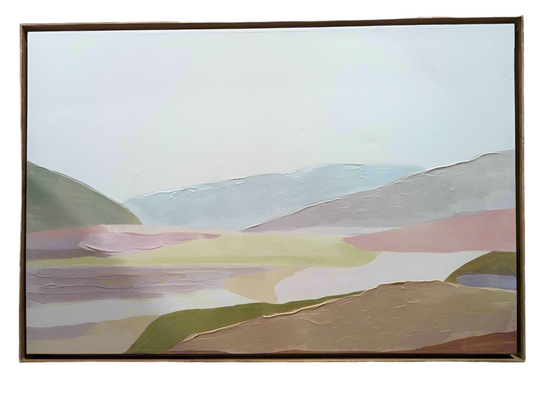 Abstract mountain print approx 42”x30”- Open Box