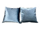 Lux Rich Powder Blue & Rust Orange Pillow (SET OF 2)