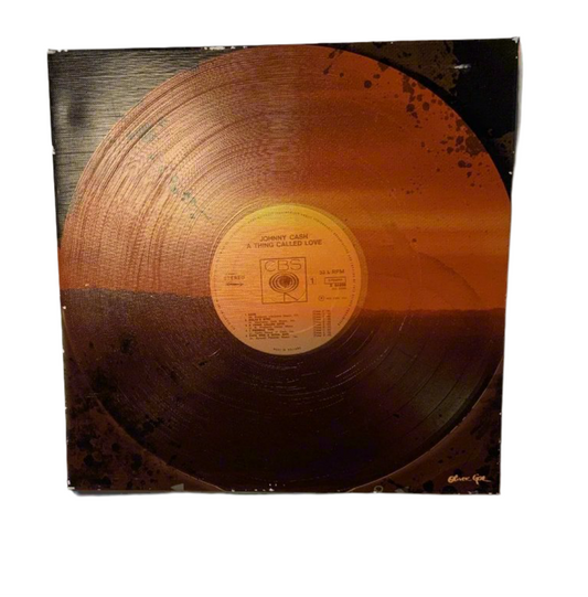 Johnny Cash Record Canvas - Open Box
